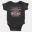 Unga Judgement Romba Weak Saarrr Short Sleeve Baby Onesie in Black Color
